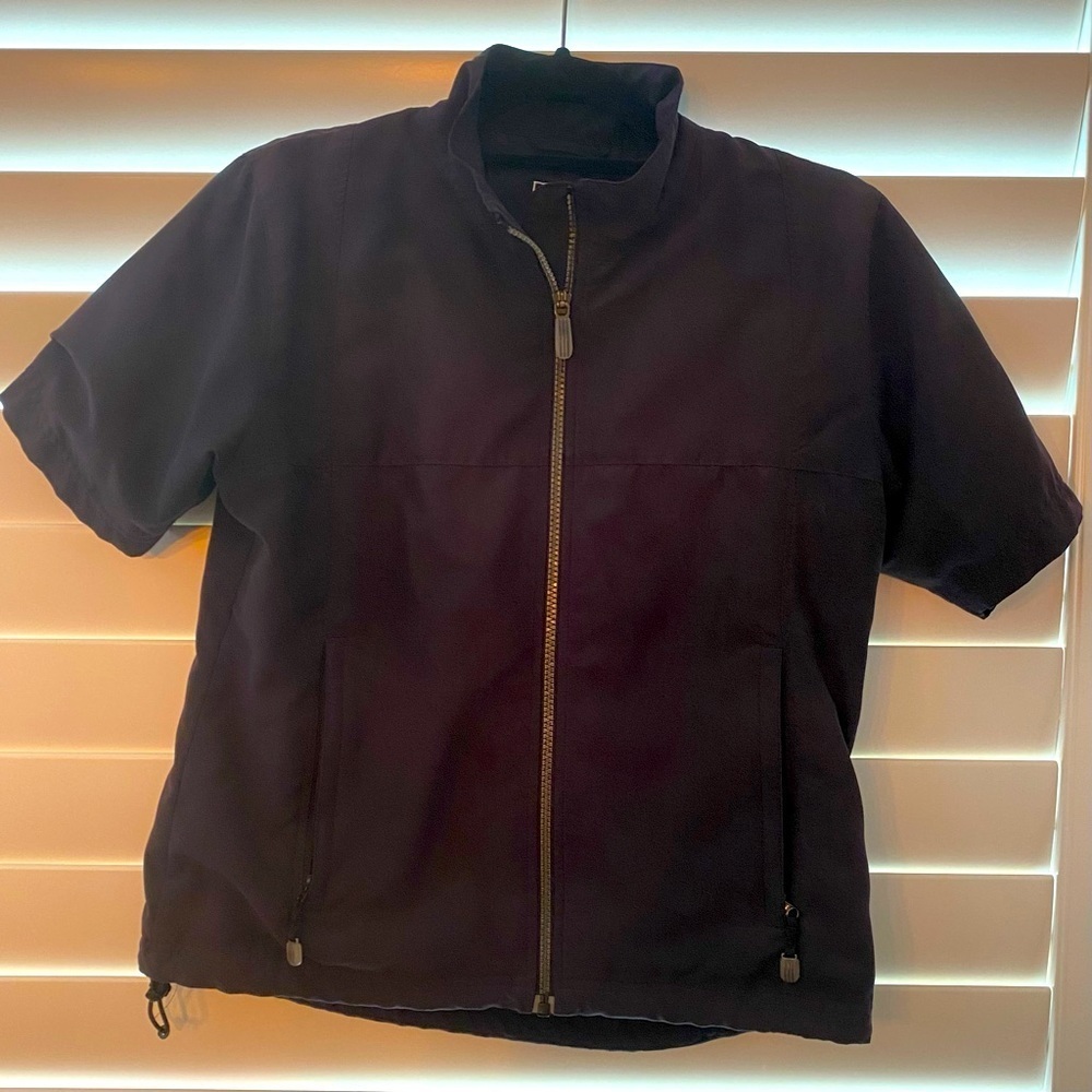 Adidas Women's Hiking Jacket Climaproof Wind Short Sleeve Full Zip Petite Size S